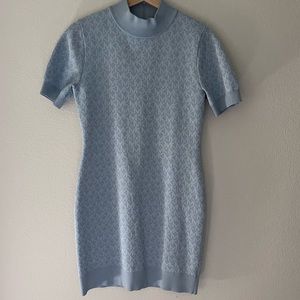 Michael Kors Monogram-Jacquard Mini Dress